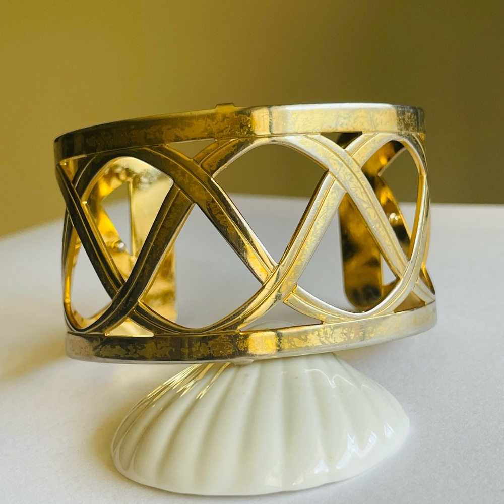 Brighton "CHRISTO-SYDNEY" Gold Wide Cuff Bracelet